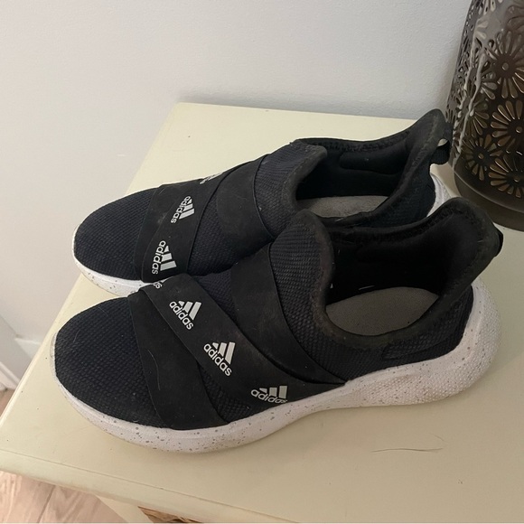 Adidas puremotion adapte Black and White Slip-On Sneakers size 7 women - Picture 14 of 14